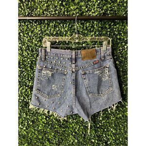 Vintage Wrangler 20X Reworked Distressed Denim Shorts Size 30